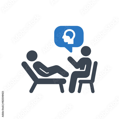 Psychology mental health therapy icon