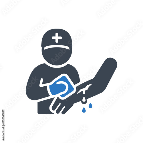 Emergency Arm Wound Care Icon