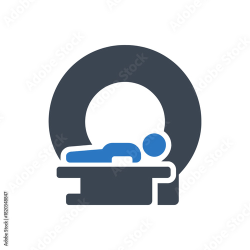 Diagnostic MRI Scanner Machine Icon