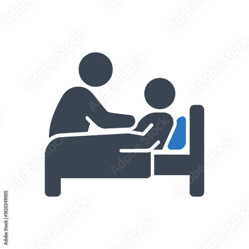 Inpatient Hospital Bed Care Icon