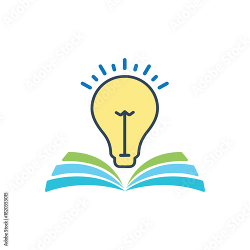 Colorful icon for knowledge expansion