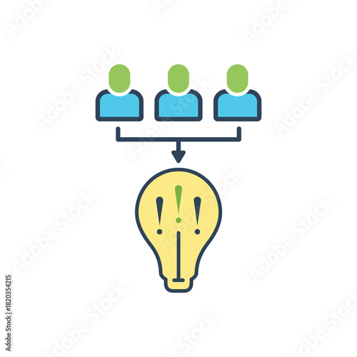 Colorful icon for hypothesis