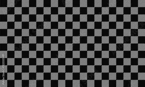 Striped checkered pattern plaid seamless background