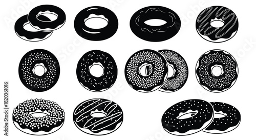 Delicious donut dessert assortment tempting treat for sweet tooth cravings