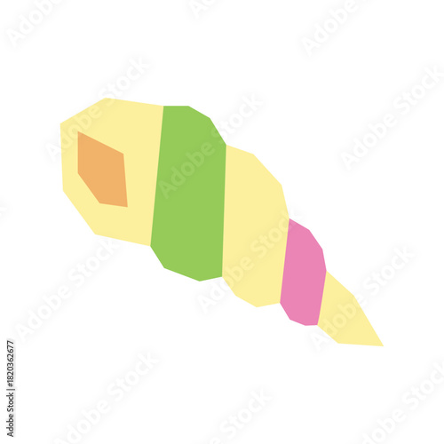 Colorful Conch Shell Illustration