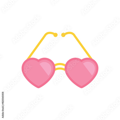Colorful icon for heart goggle