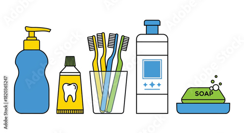 Fresh bathroom essentials for sparkling clean hygiene and wellness routine