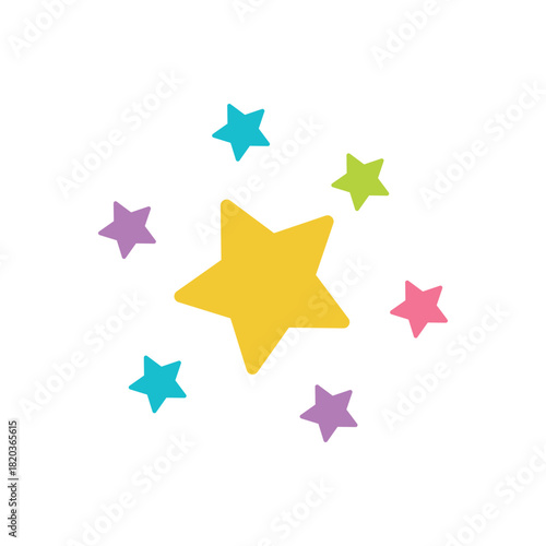 Colorful icon for star