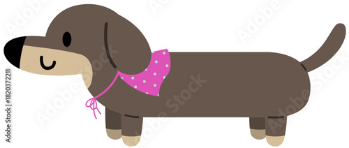 cartoon dachshund