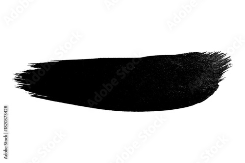 A dark and blurry image of an abstract shape against a completely black background space