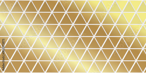 立体　幾何学　模様　金　背景