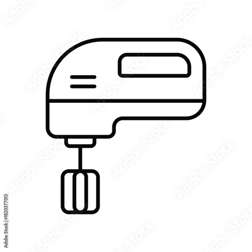 Hand Mixer Icon Vector Design