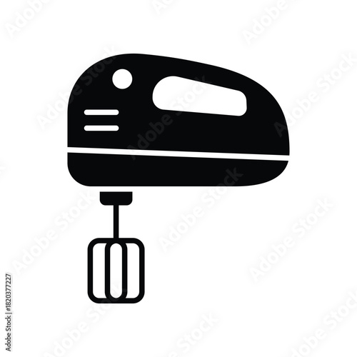 Kitchen Utensil Hand Mixer Icon Vector Design