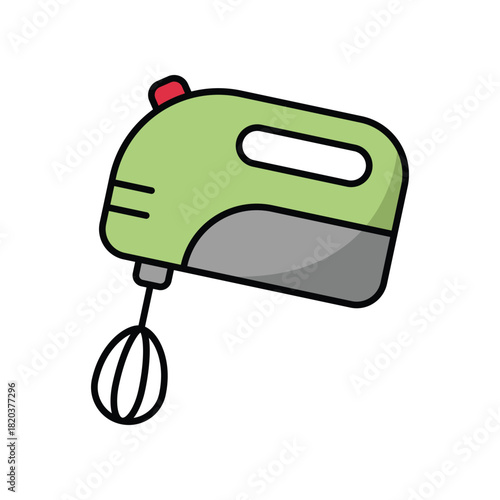 Kitchen Utensil Hand Mixer Icon Vector Design