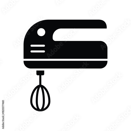 Kitchen Utensil Hand Mixer Icon Vector Design