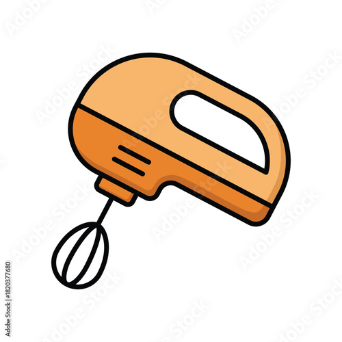 Kitchen Utensil Hand Mixer Icon Vector Design
