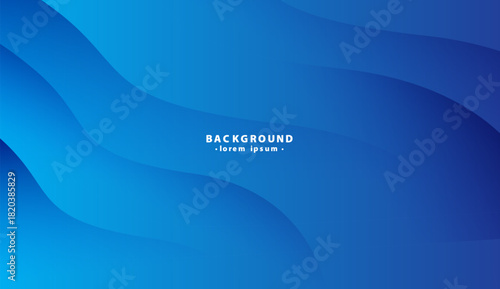 Blue wavy abstract background with gradient shades. Suitable for website banners, social media graphics, and modern design projects.
