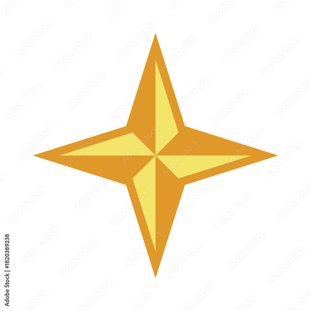 Obraz premium Star Shape Decoration Icon Template Illustration Design