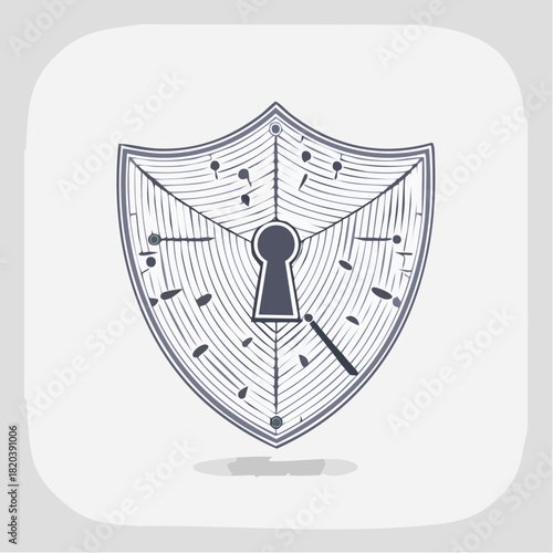 Security and Protection Time Concept Icon