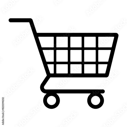 shopping cart icon isolated PNG transparent