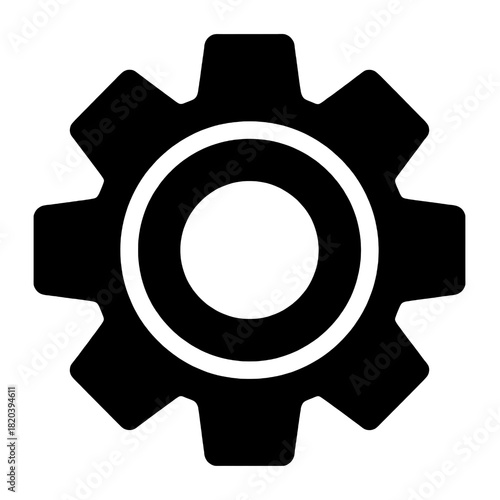 gear icon isolated PNG transparent