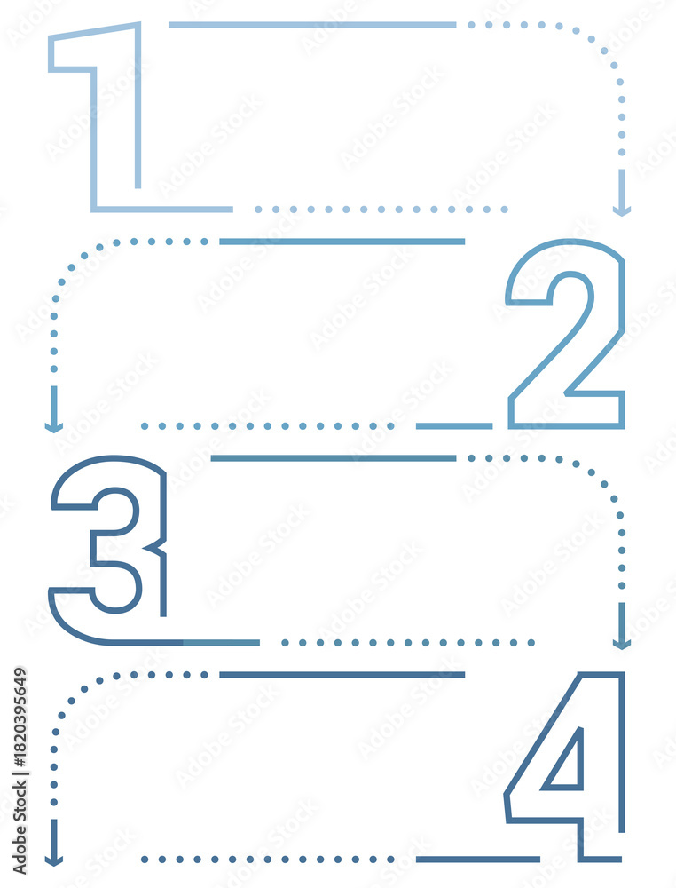 Naklejka premium Minimal business infographic design template with four options or steps