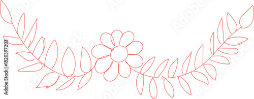 Red heart with heartbeat vector illustration for a Valentine's Day card design on a white background