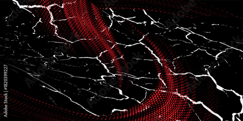 Red black brush stroke pattern car sticker abstract banner sporty lines red black color combination brush stroke pattern grunge motorsport racing design, Eps 10.