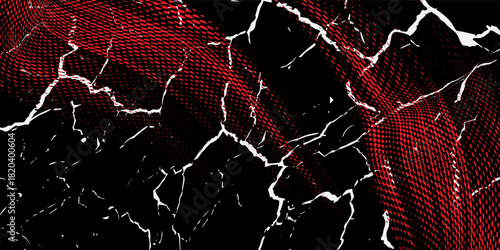 Red black brush stroke pattern car sticker abstract banner sporty lines red black color combination brush stroke pattern grunge motorsport racing design, Eps 10, Modern.