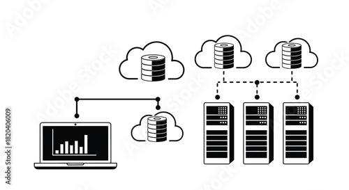 Cloud computing data storage network diagram server architecture