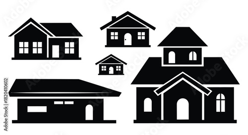 Modern home designs perfect for real estate branding and architectural plans