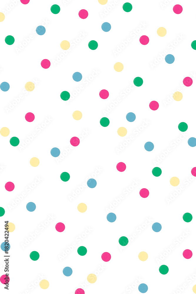 Fototapeta premium Colorful polka dot patterned background design element