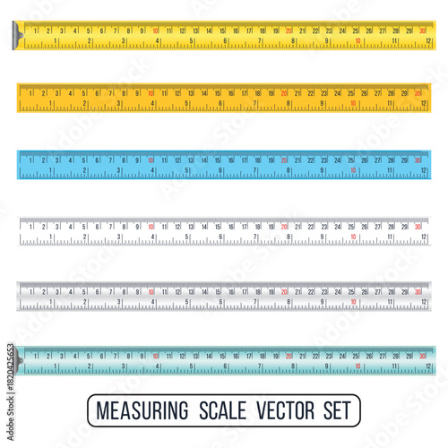 Measuring Scale ruler Vector Set.eps