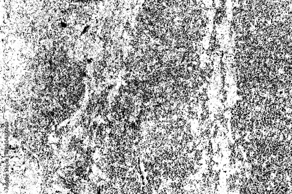 Obraz premium Abstract monochrome grunge overlay texture. distressed white background with dark grainy effect.