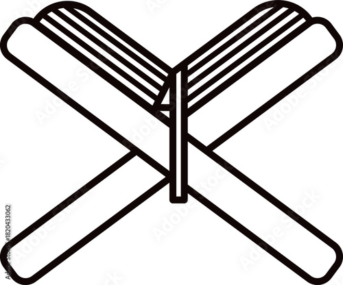 Elegant line art: Open Quran on stand icon