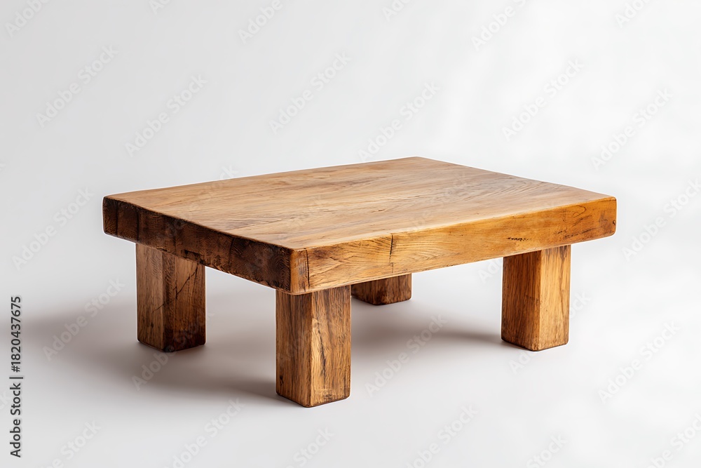 Fototapeta premium a small wooden coffee table