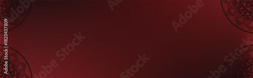 Dark reed mandala cover copyspace, background for presentation banner, design vector illustration