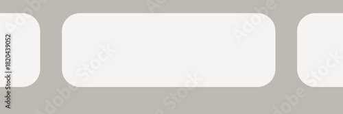 Beige film strip frame, rectangle shape design vector