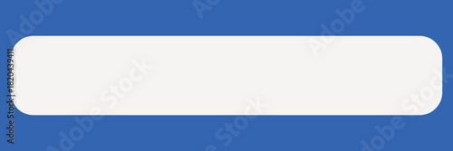 Rectangle frame, white geometric shape vector