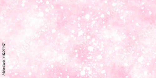 Lovely soft pink grunge watercolor texture with bokeh and bubbles effect background. light pink watercolor texture, gentle gradients and flowing brush strokes. light pastel shades blending naturally.