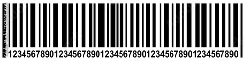 vector bar code. Barcode illustration. Clipart isolated on transparent background.

