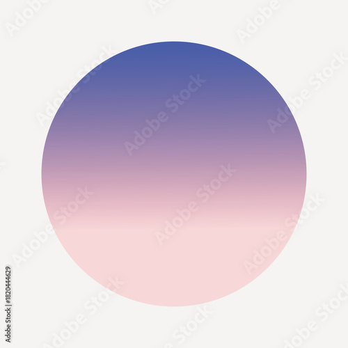 Purple gradient badge, graphic vector