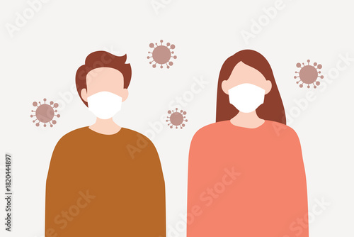 Sick people, healthcare illustration collage element vector