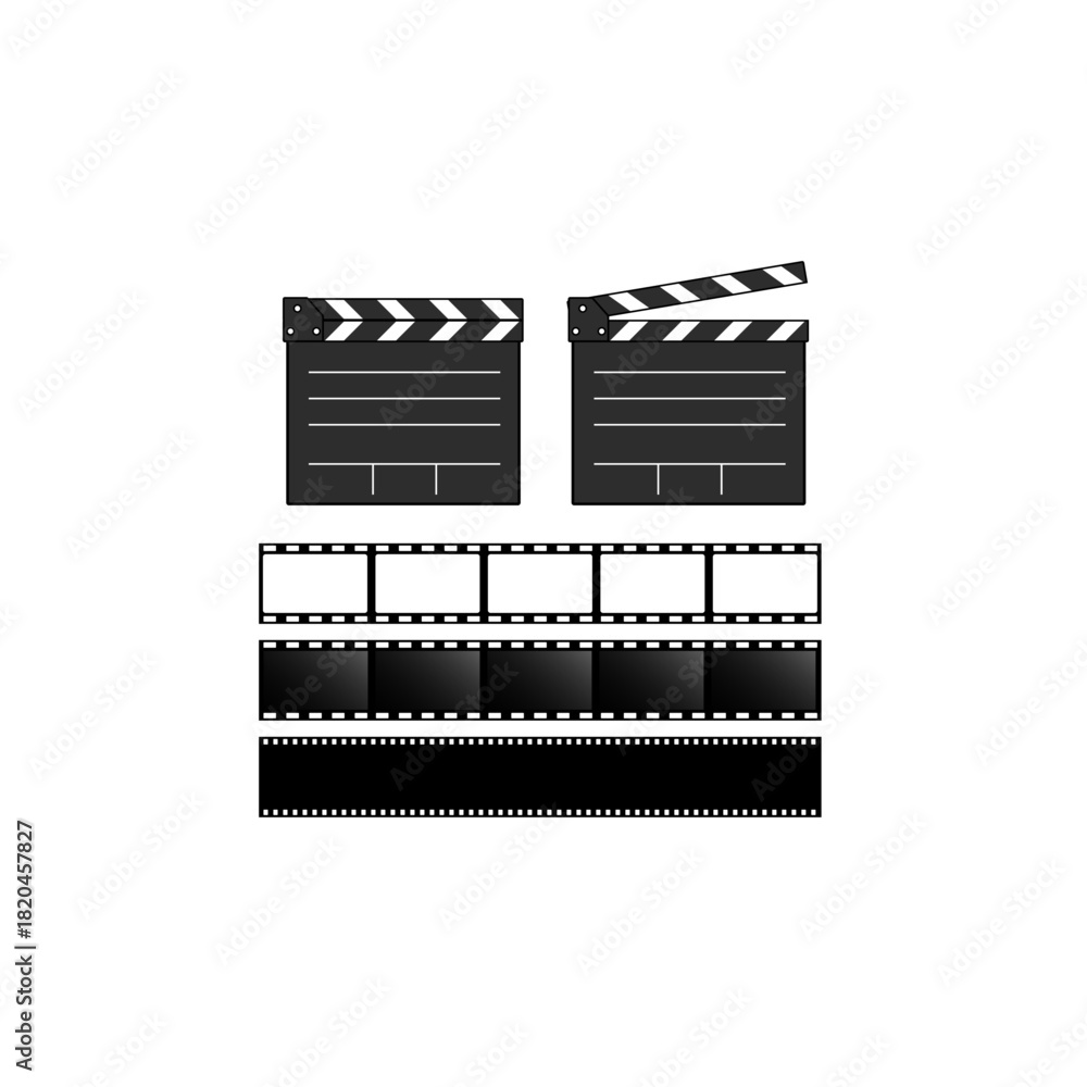 Fototapeta premium 필름&슬레이트(영화+비디오+산업+액션+보드)