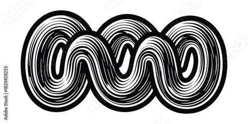 Black and White Abstract Swirls and Waves Pattern Description: Black and white abstract swirls and waves. Category: Backgrounds/ Textures Keywords