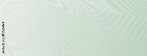 Soft green background with subtle wavy lines. The green background has a smooth texture, creating a calming and gentle appearance. Modern wavy line pattern background. Green background vector.