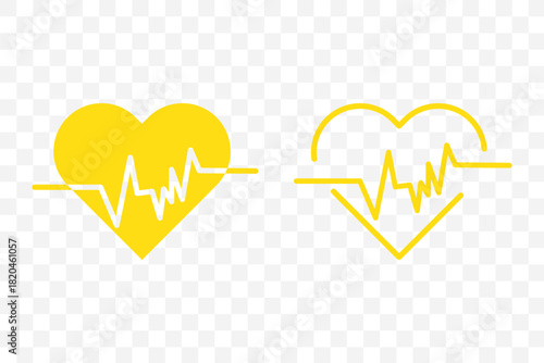Heart rate pulse curve line icon editable outline stroke vector eps. Clean medical heartbeat line icon representing health and cardiology suitable for digital and print use 
