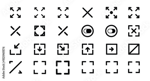 Modern user interface icons for professional website design needs