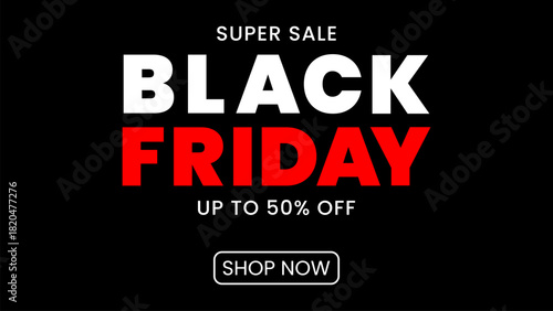 Promotional banner for a major retail event with shopping bags on a pedestal. Special offer advertising concept with a shop now button