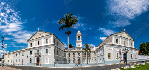 Wallpaper Mural Itu, SP, Brazil, March 10, 2022. Facade of the Deodoro Regiment, where the current military unit of the Brazilian Army is located, and the São Luiz Gonzaga Church, in the historic center of Itu Torontodigital.ca